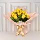Bouquet de rosas amarillas decoradas con papel coreano y envio a domicilio 